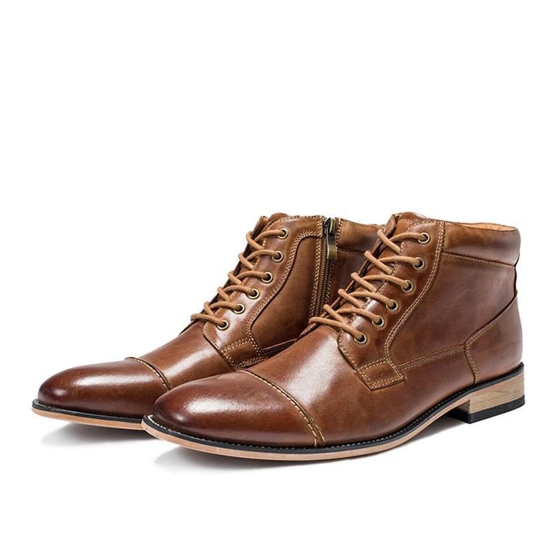 Men’s Chelsea Boots with Side Zip – Smart Casual Style