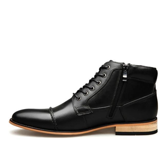 Men’s Chelsea Boots with Side Zip – Smart Casual Style