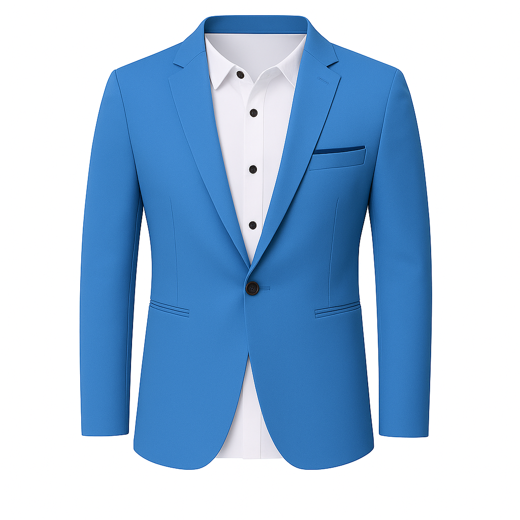Men’s Cotton Blazer – Slim Spring/Summer Smart Jacket