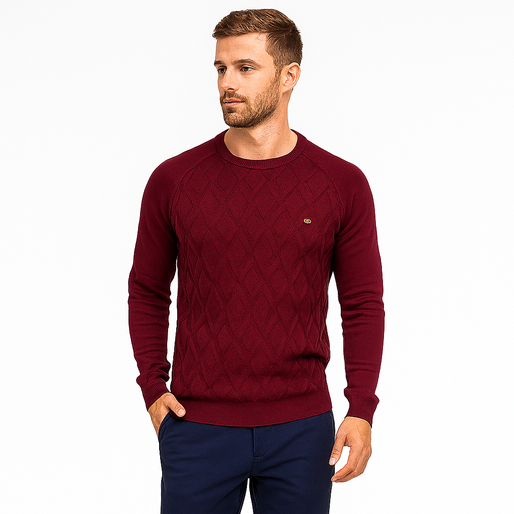 Men’s Crew Neck Knit Jumper – Spring/Summer Pullover