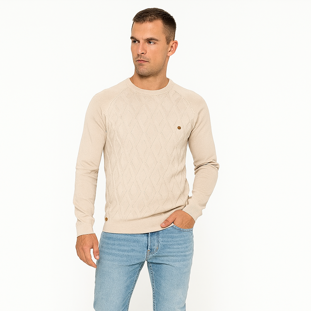 Men’s Crew Neck Knit Jumper – Spring/Summer Pullover