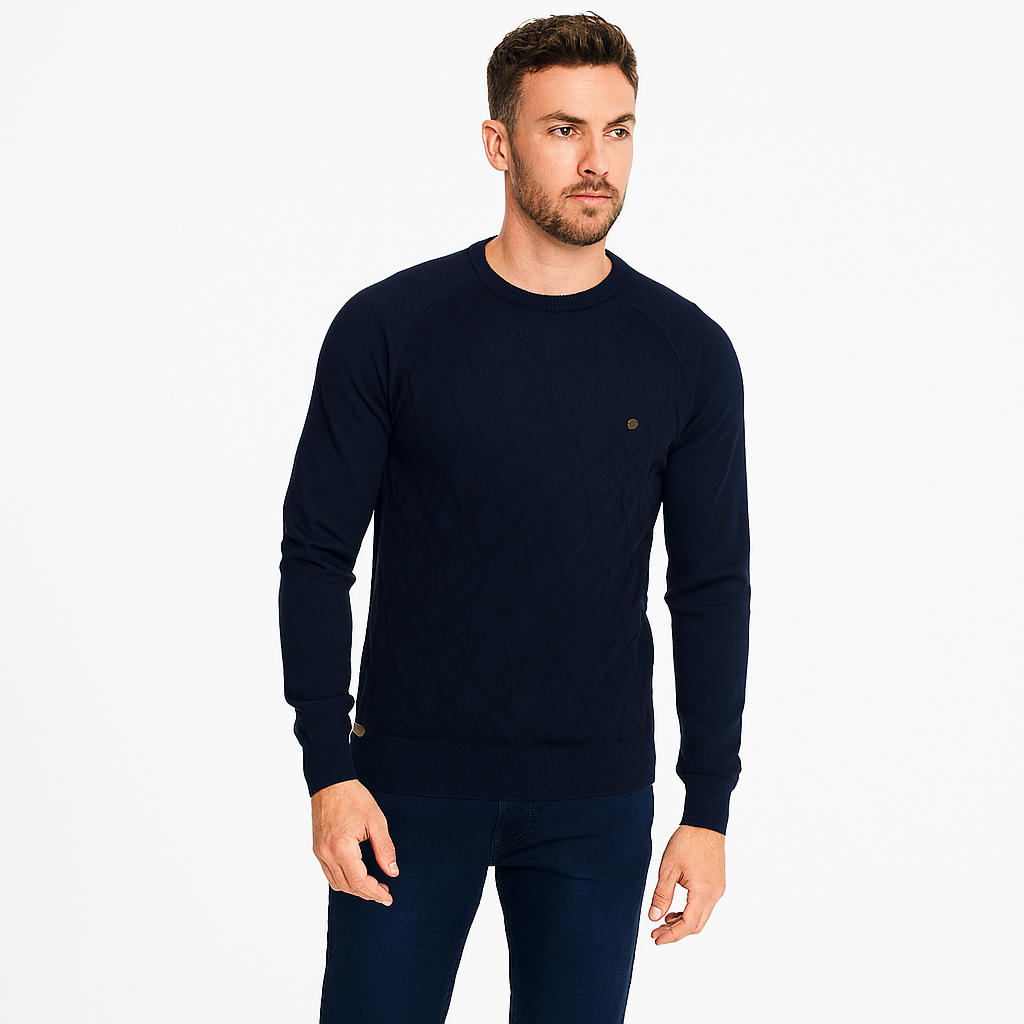 Men’s Crew Neck Knit Jumper – Spring/Summer Pullover