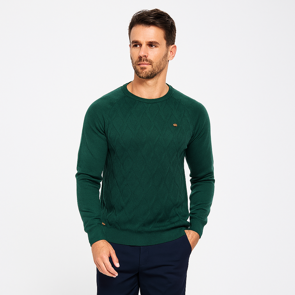 Men’s Crew Neck Knit Jumper – Spring/Summer Pullover