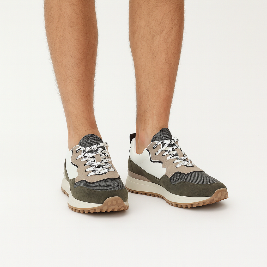 Men’s Fabric Jogging Sneakers – Casual Runners
