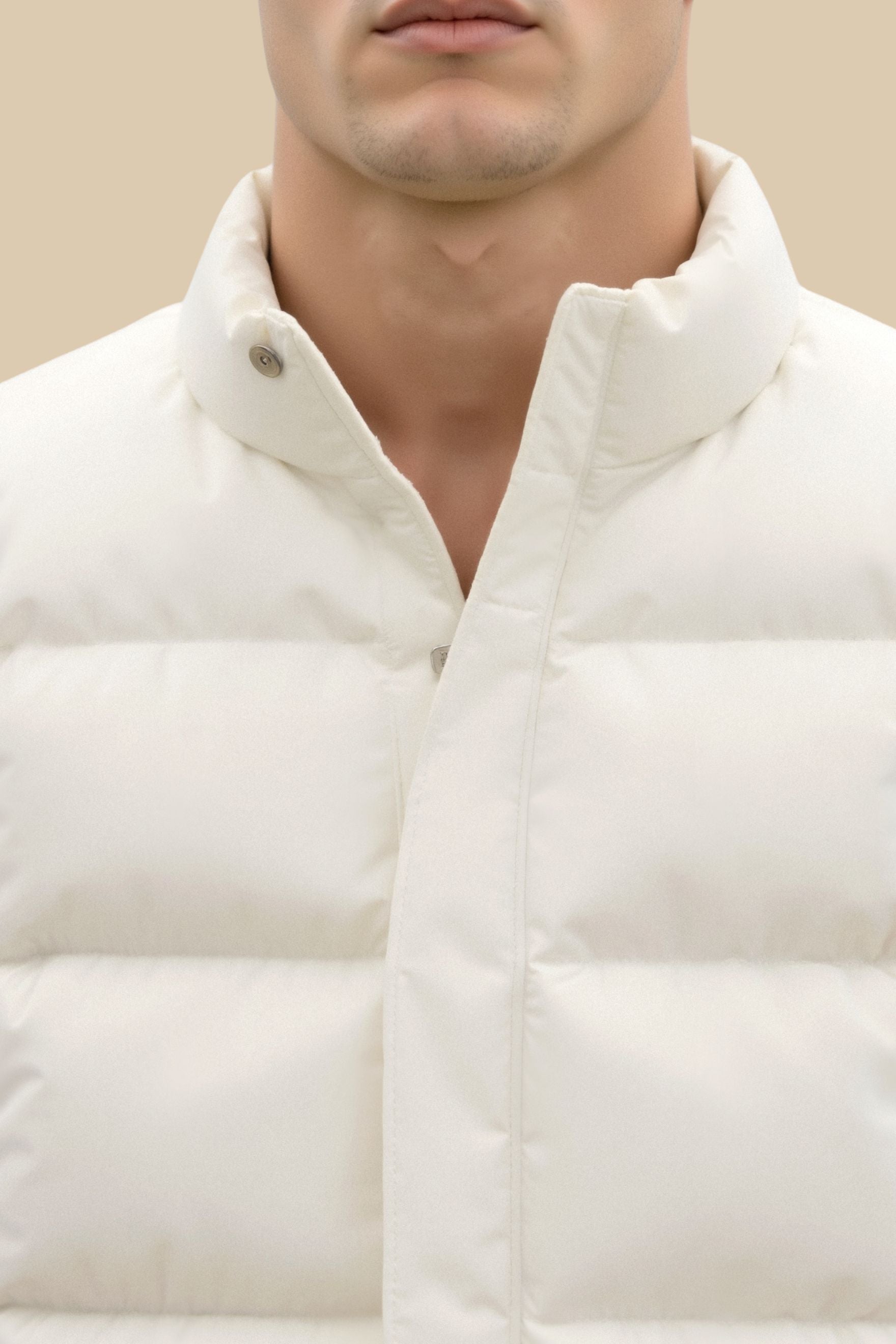 Solid High Neck Sleeveless Gilet Vest-Cole Clothing-Cole Clothing