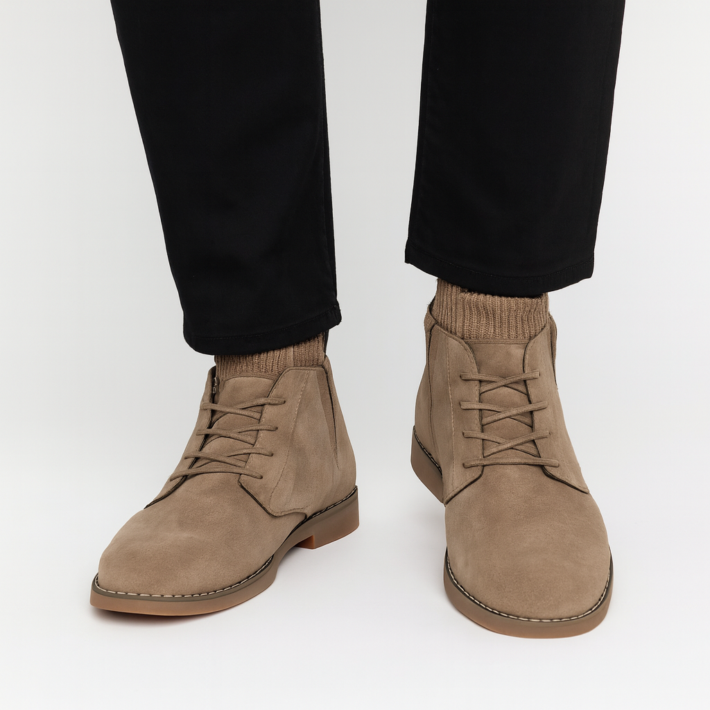 Men’s London-Style Tassel Zip High-Top Boots