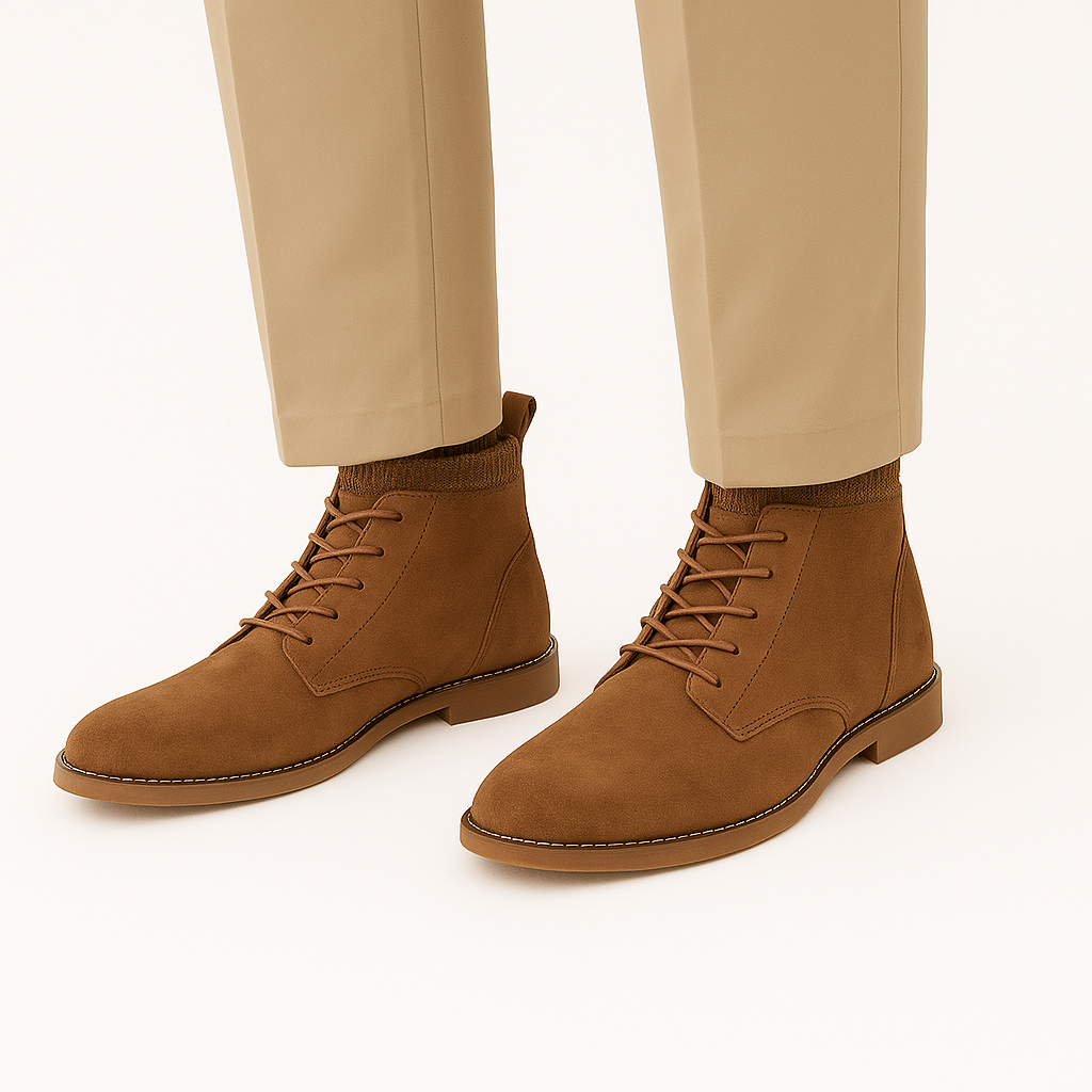 Men’s London-Style Tassel Zip High-Top Boots