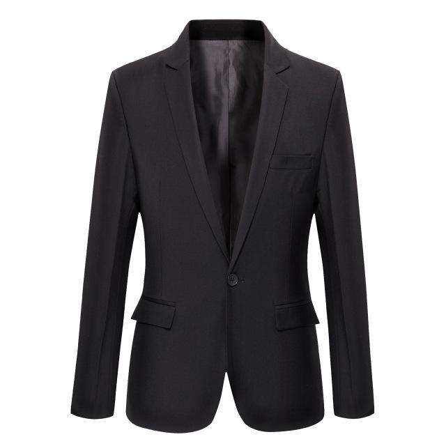 Men’s Solid Color Blazer – Slim Casual Jacket