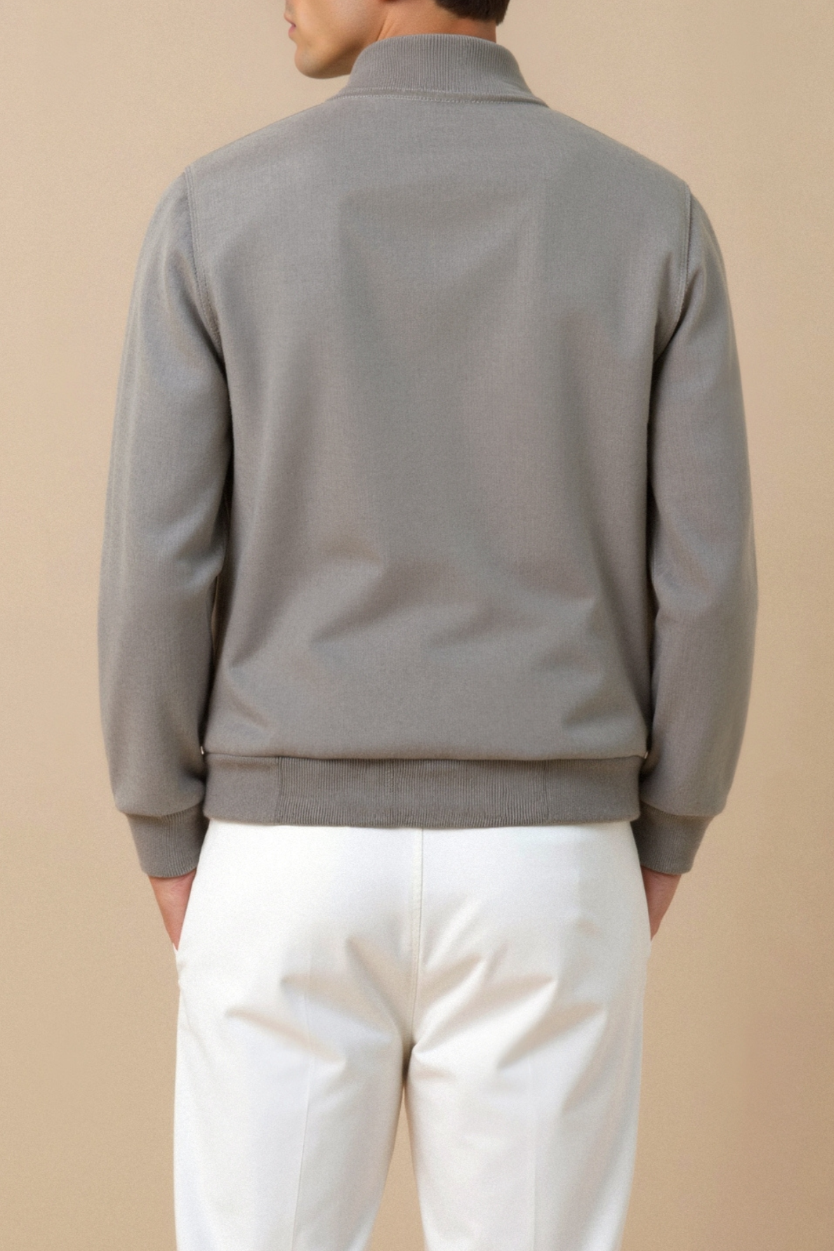 Business Solid Color Stand Collar Jacket-Cole Clothing-Cole Clothing