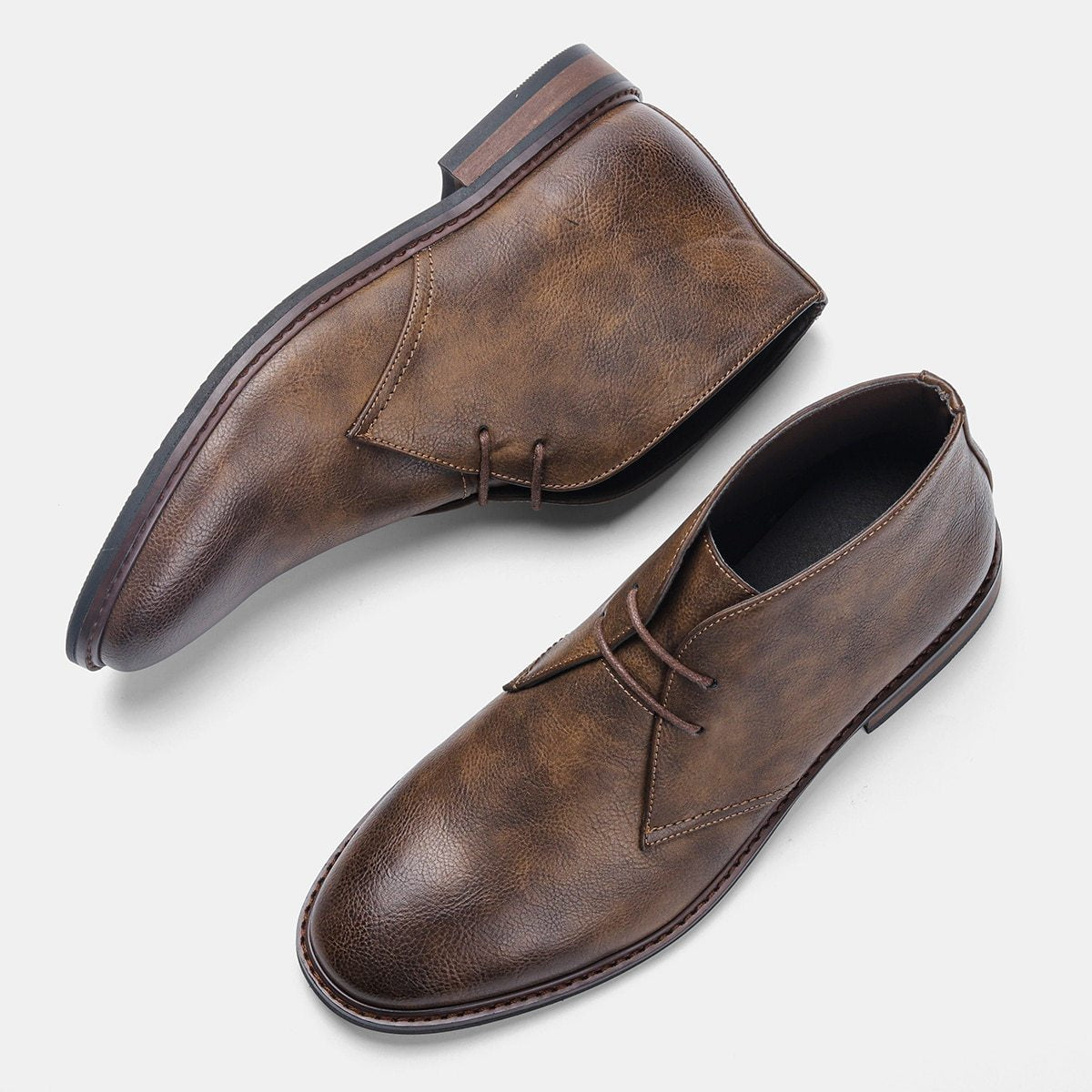 Men’s Suede Ankle Boots – Rugged Lace-Up Casual Boot