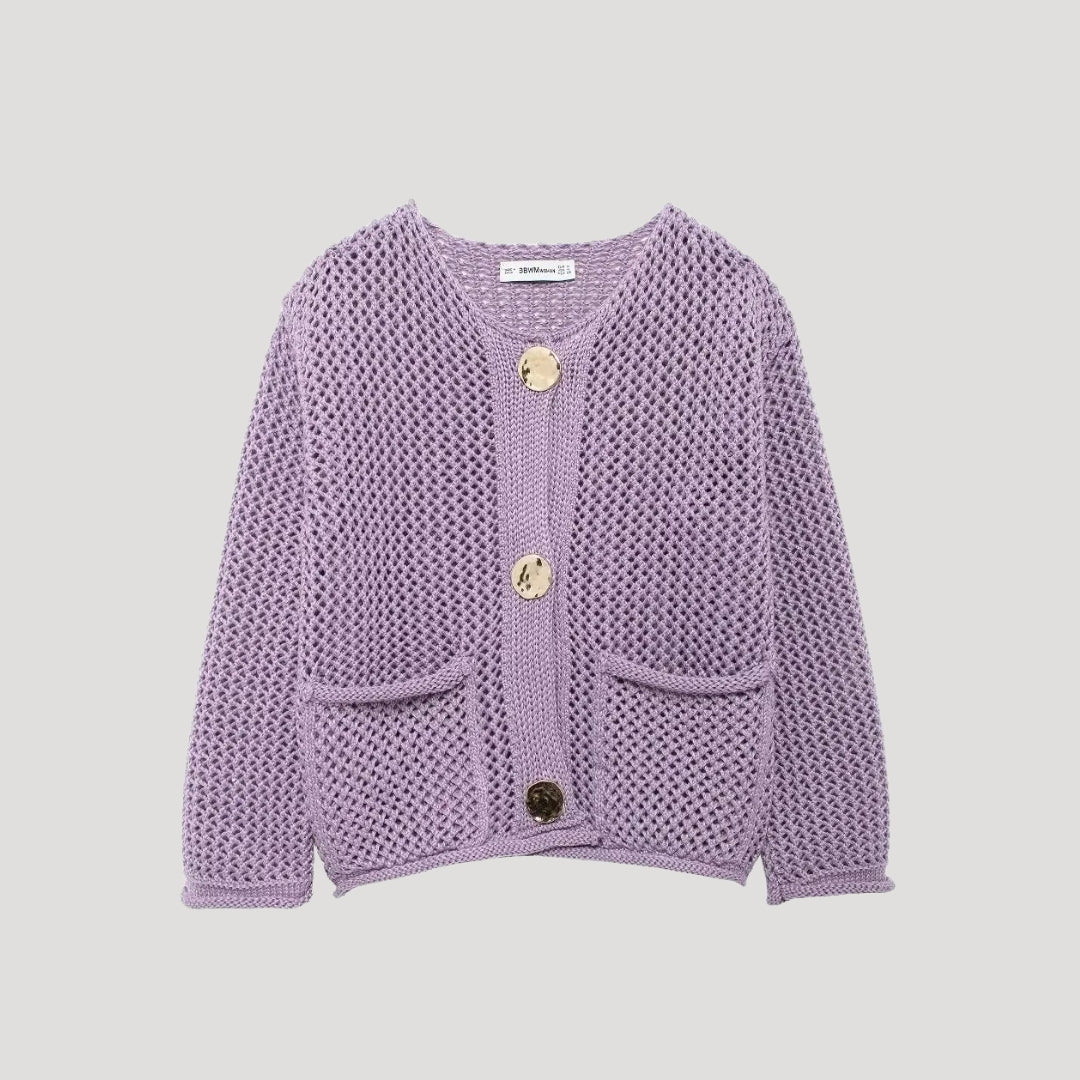 Women’s knitted cardigan with button front – relaxed layering jumper