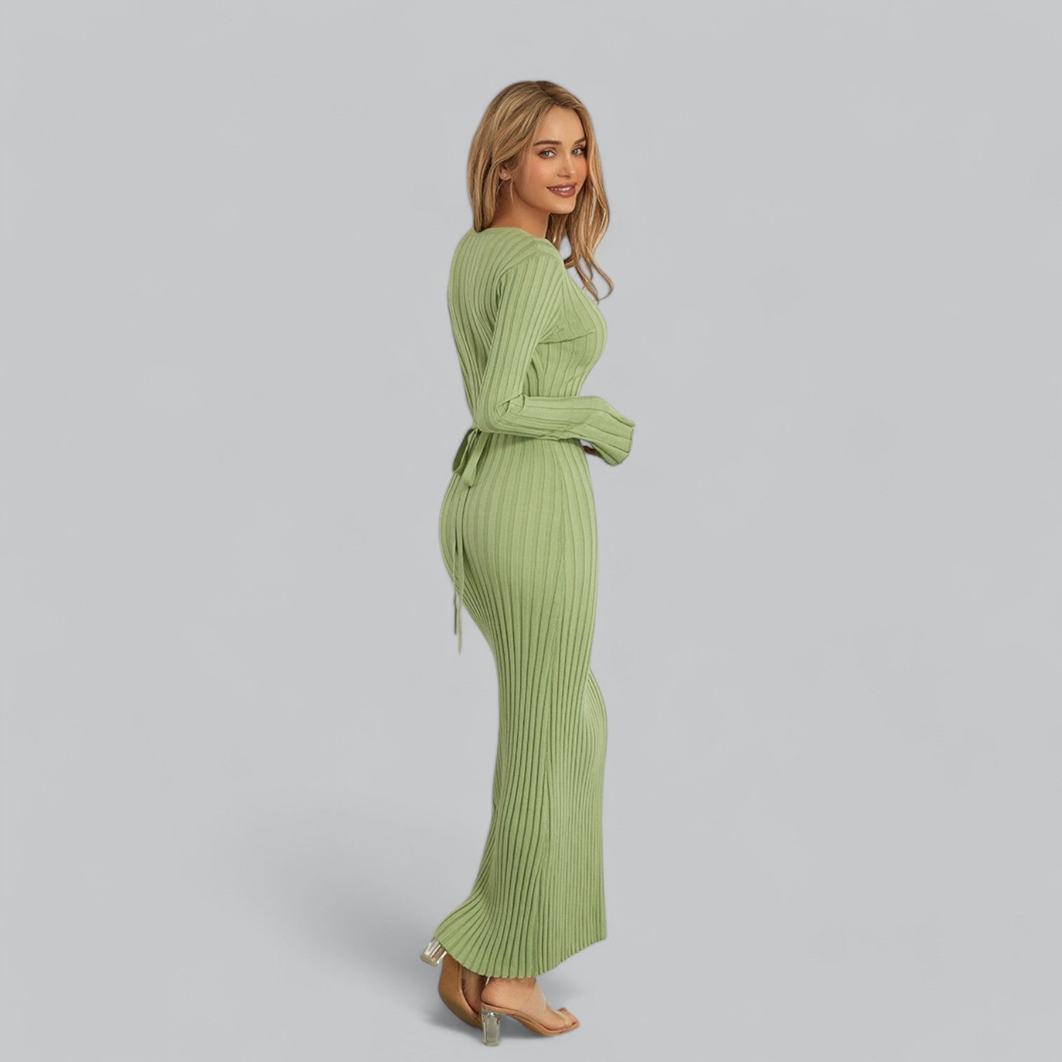 Women's Lace-Up Maxi Dress-Cole Clothing-Cole Clothing