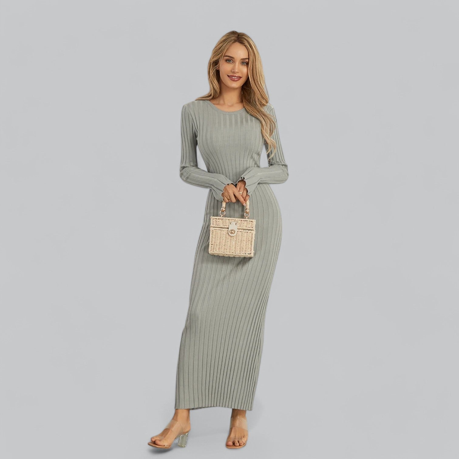Women's Lace-Up Maxi Dress-Cole Clothing-Cole Clothing