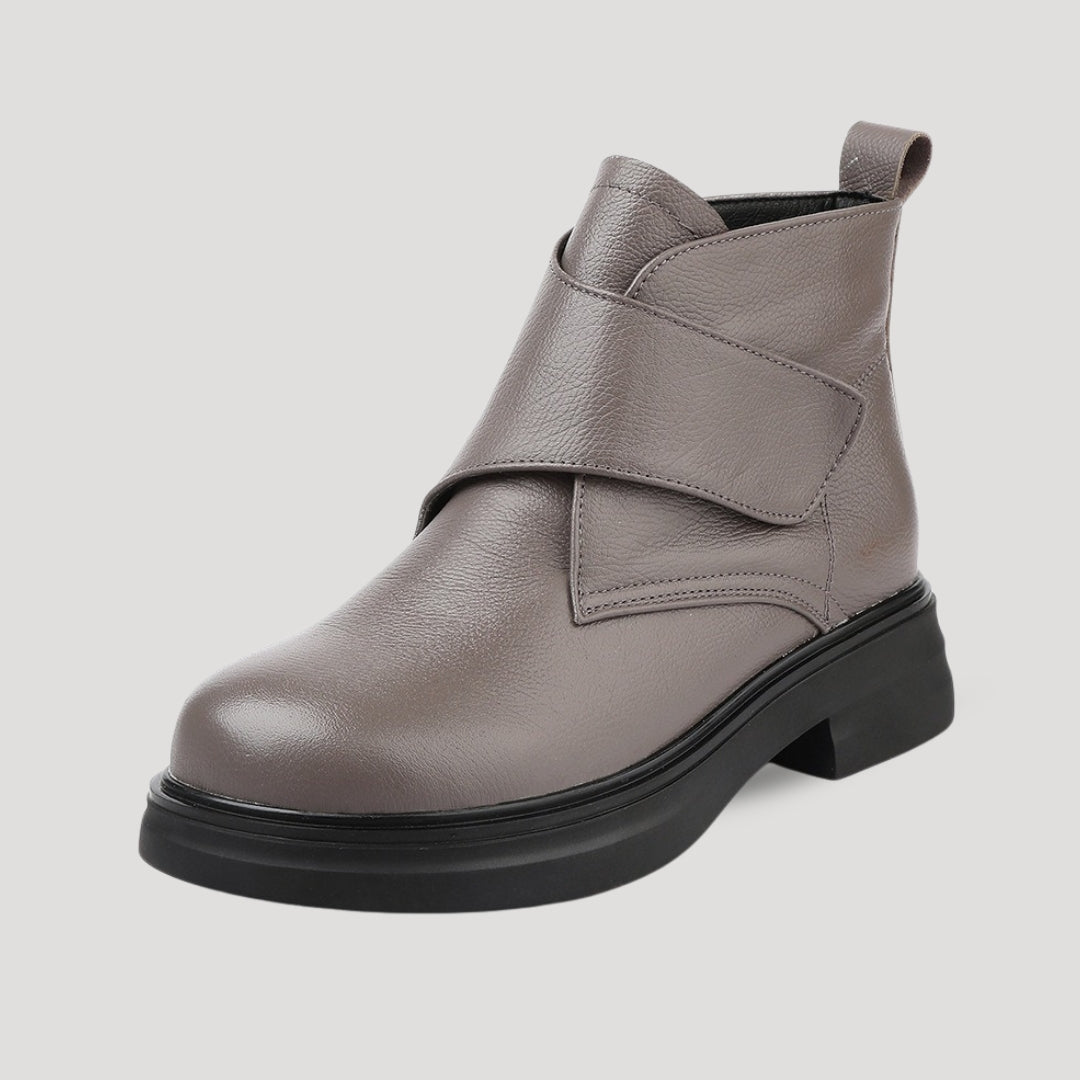 Women's Ankle Boots with Cross Strap Detail – Everyday Casual Low Heel Boots for Day-to-Night Style