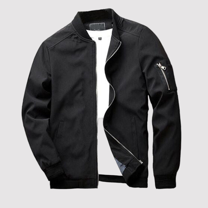Men’s Pilot Bomber Jacket with Zip