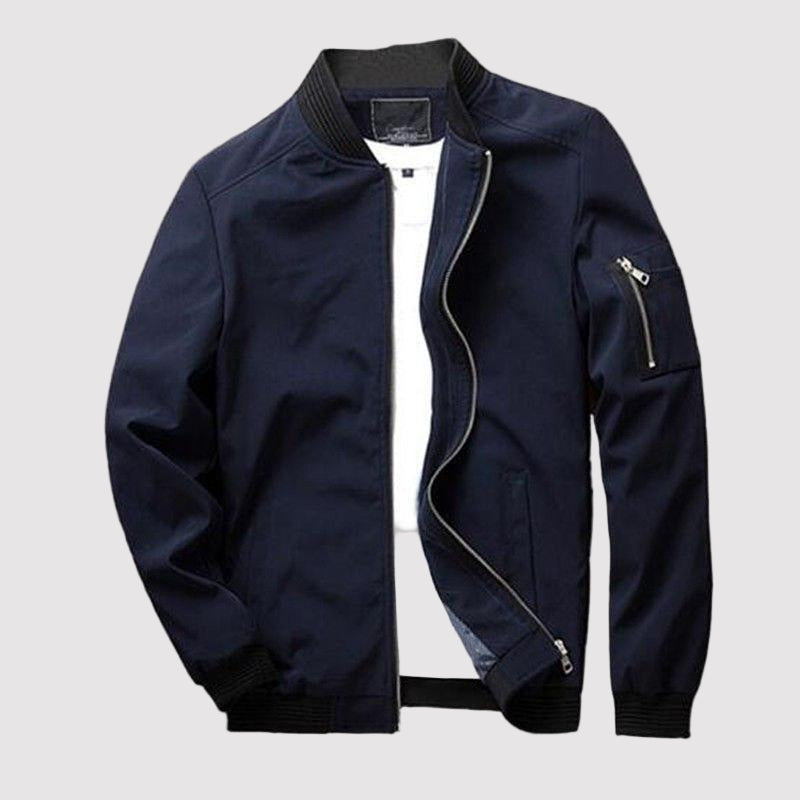 Men’s Pilot Bomber Jacket with Zip