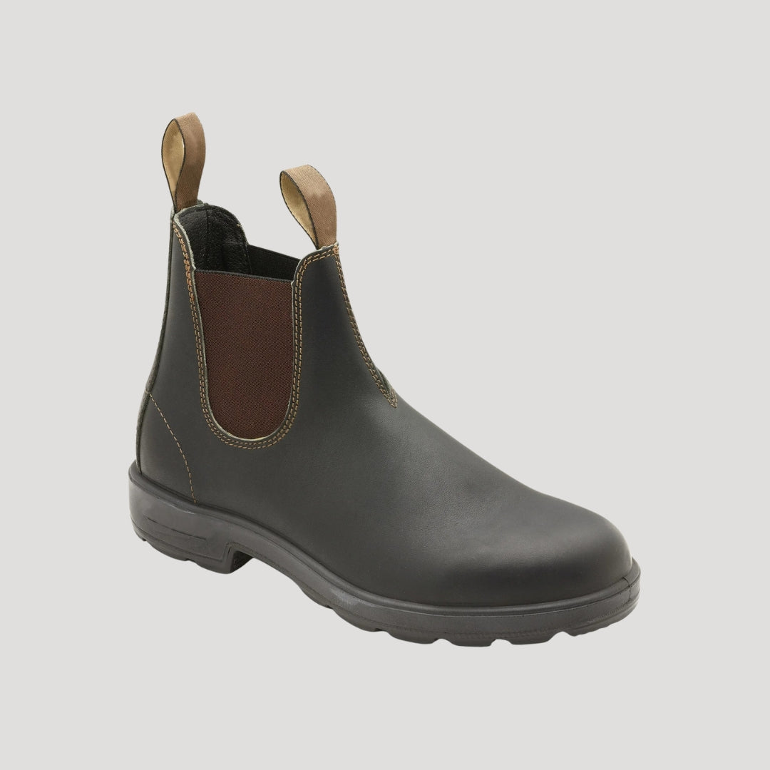 Men’s Chelsea ankle boots – slip on faux leather boots