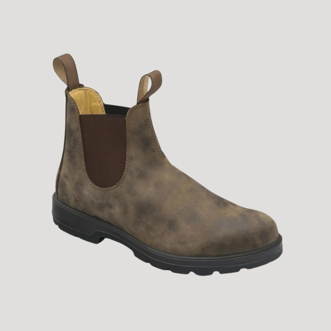 Men’s Chelsea ankle boots – slip on faux leather boots
