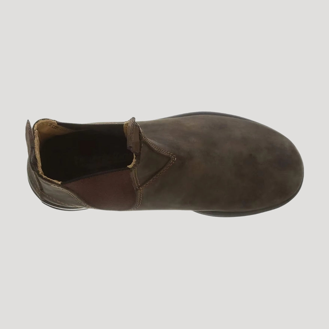Men’s Chelsea ankle boots – slip on faux leather boots