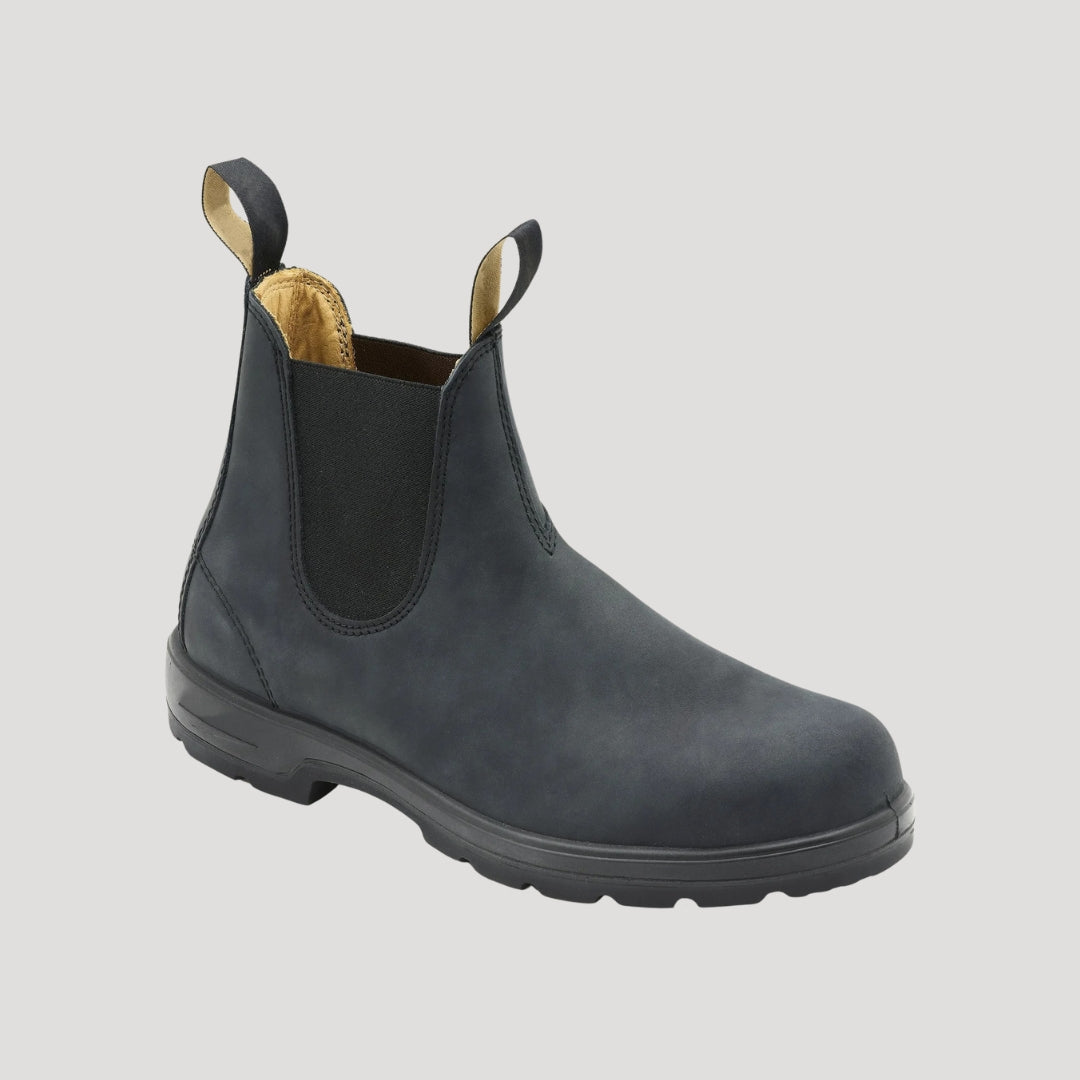 Men’s Chelsea ankle boots – slip on faux leather boots
