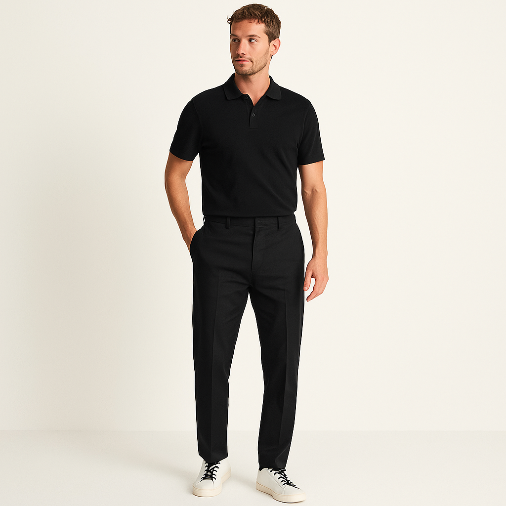 Men’s Slim Fit Cotton-Linen Blend Chino Trousers – Cole Clothing