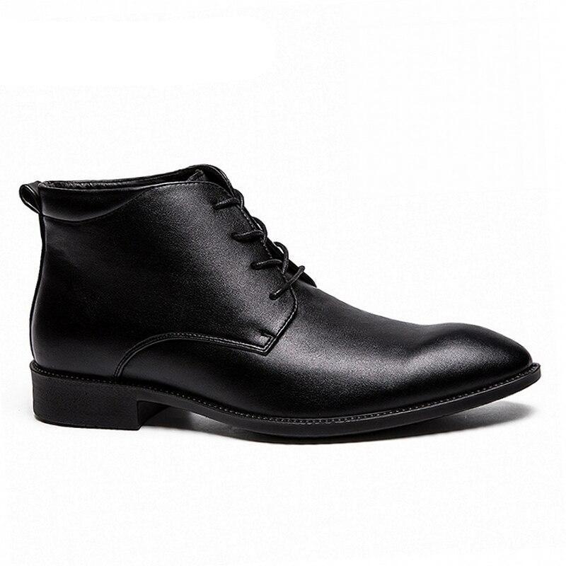 Men’s Cap-Toe Business Boots – Smart Dress Style