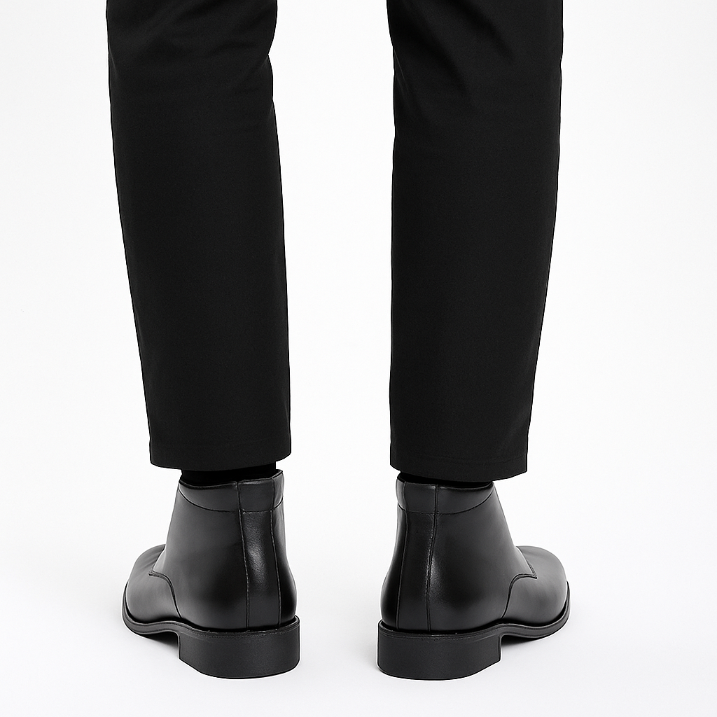 Men’s Cap-Toe Business Boots – Smart Dress Style
