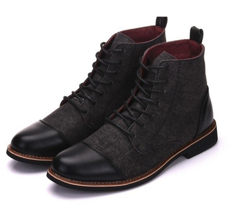 Men’s Casual Suede Lace-Up Ankle Boots – Camel Desert Style