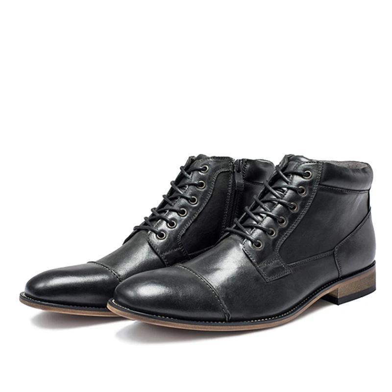 Men’s Chelsea Boots with Side Zip – Smart Casual Style
