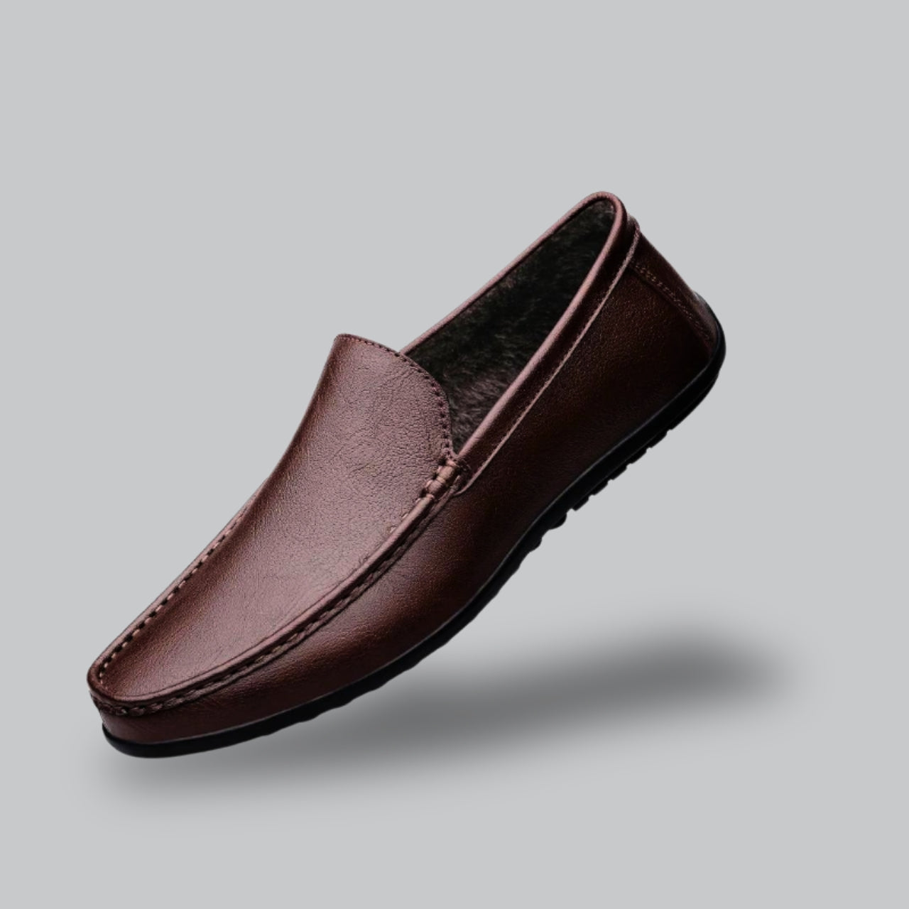 Ethan | Basic loafers for men-Cole Clothing-Brown with fur-5.5-Cole Clothing