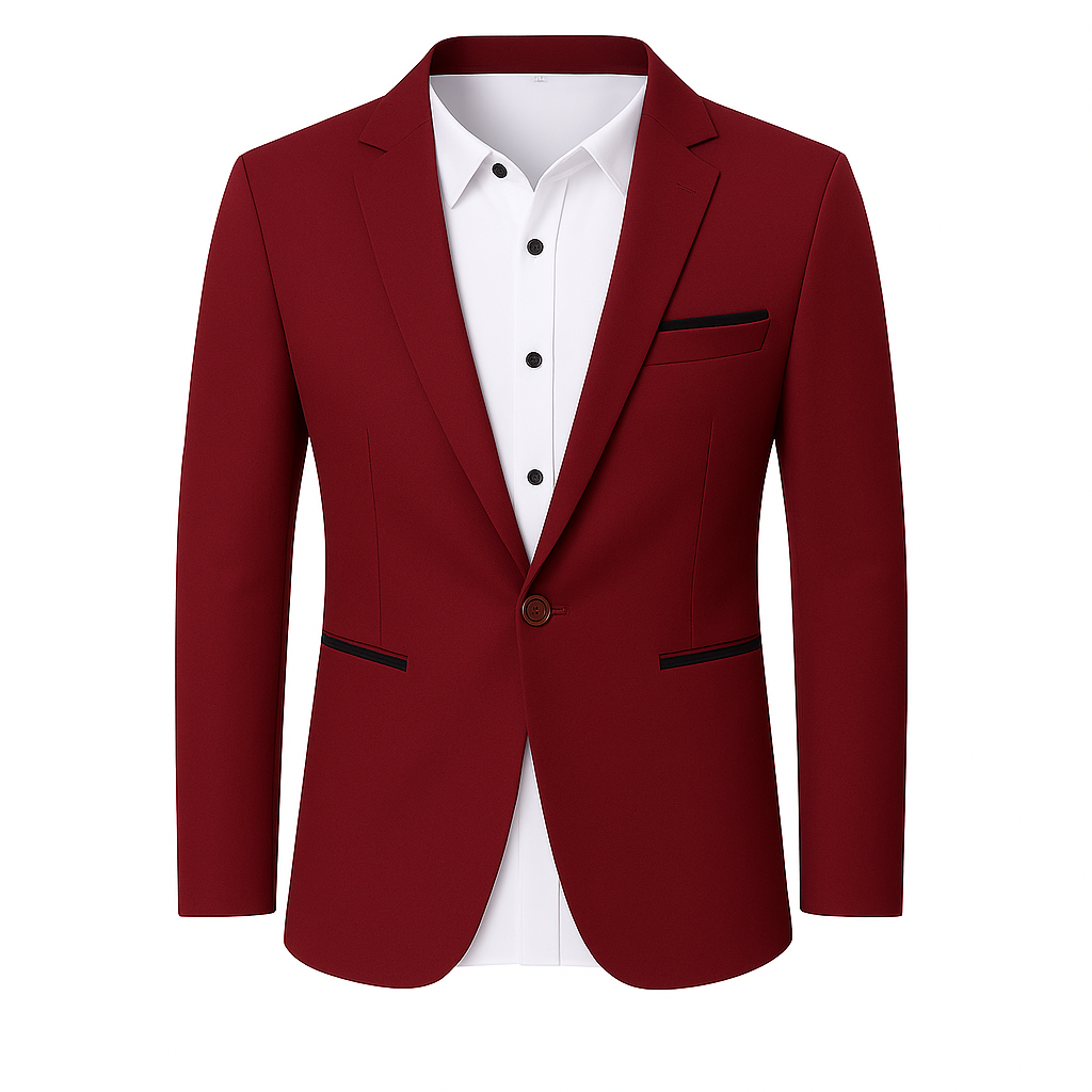 Men’s Cotton Blazer – Slim Spring/Summer Smart Jacket