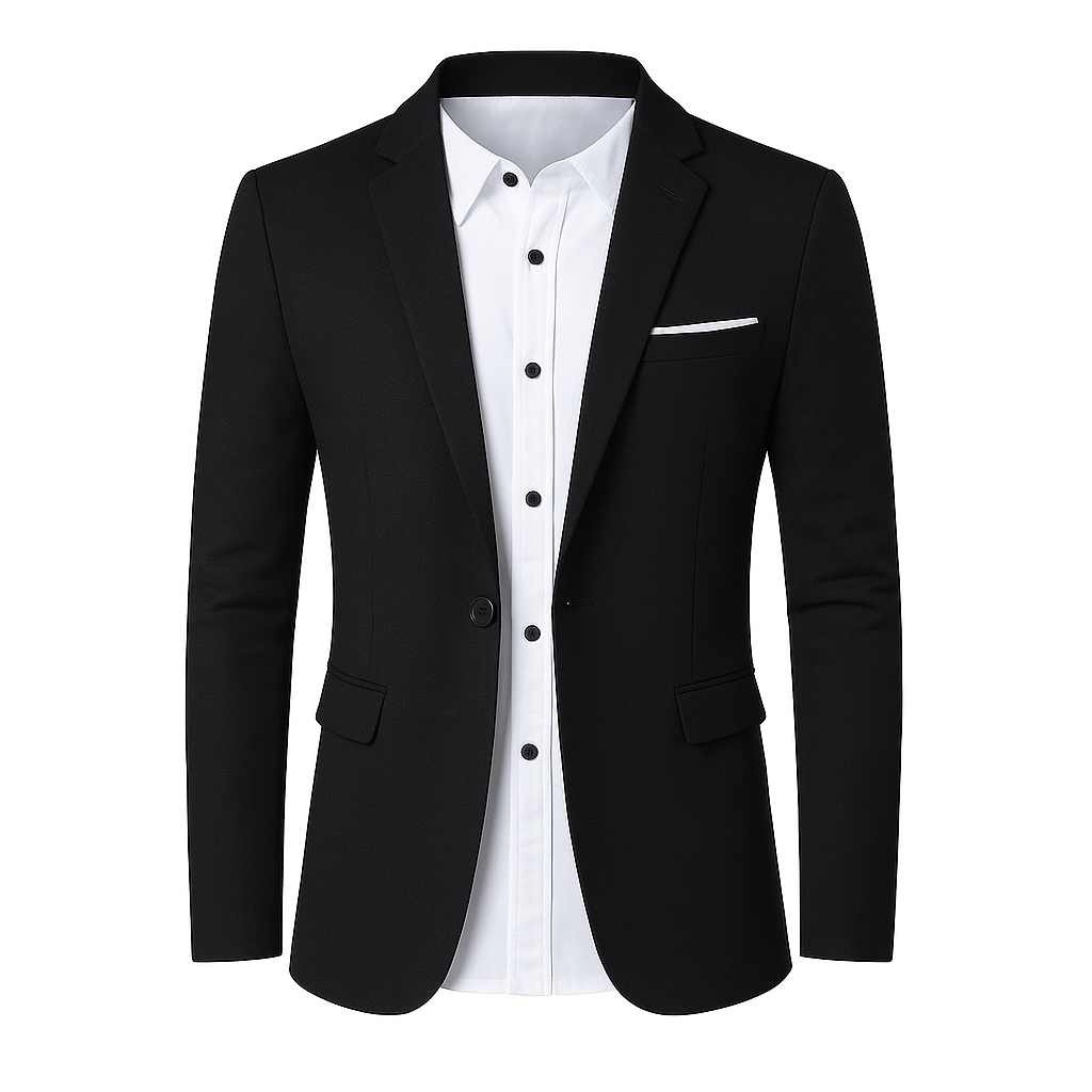 Men’s Cotton Casual Blazer – Slim Fit Smart Jacket