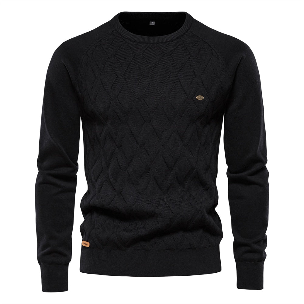Men’s Crew Neck Knit Jumper – Spring/Summer Pullover
