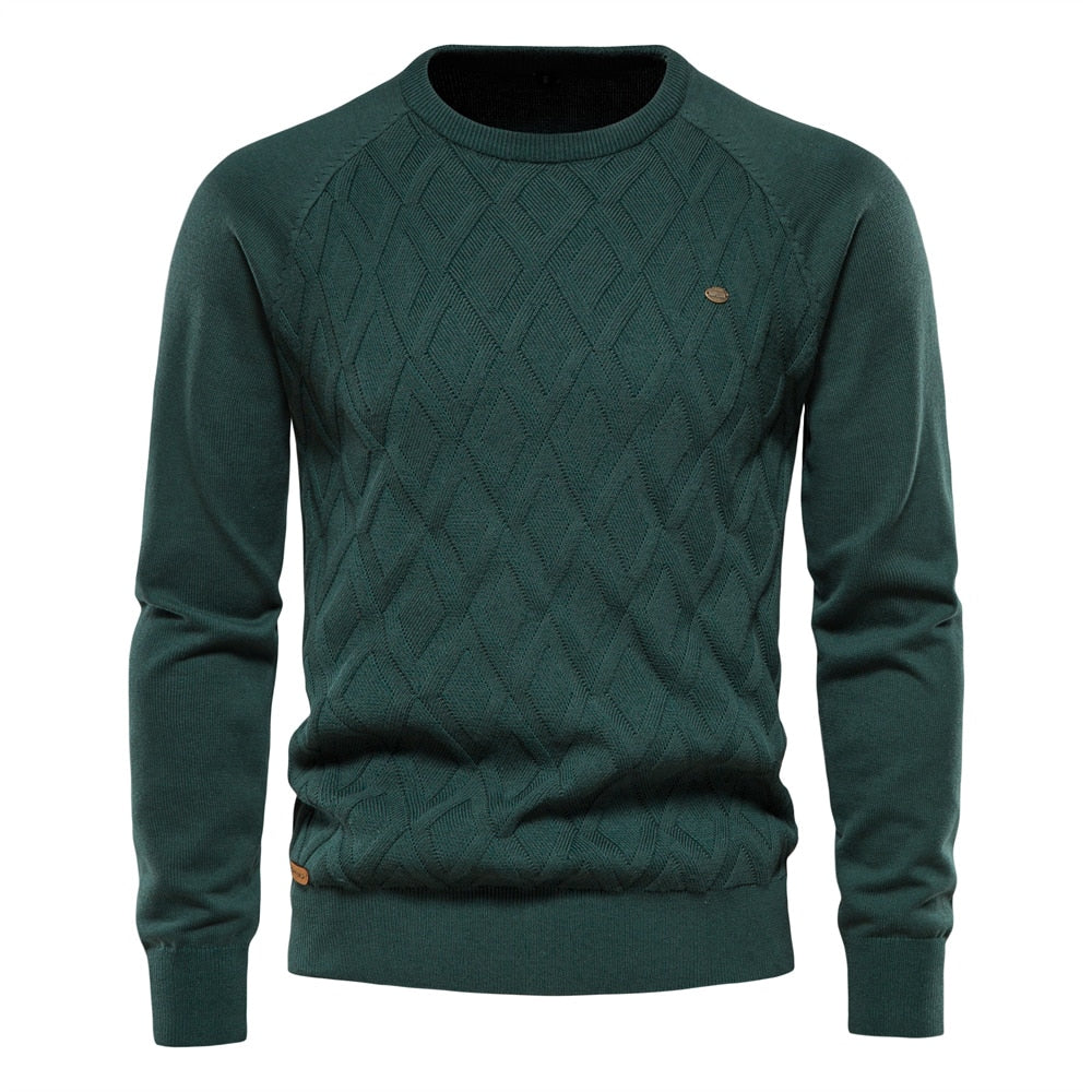 Men’s Crew Neck Knit Jumper – Spring/Summer Pullover