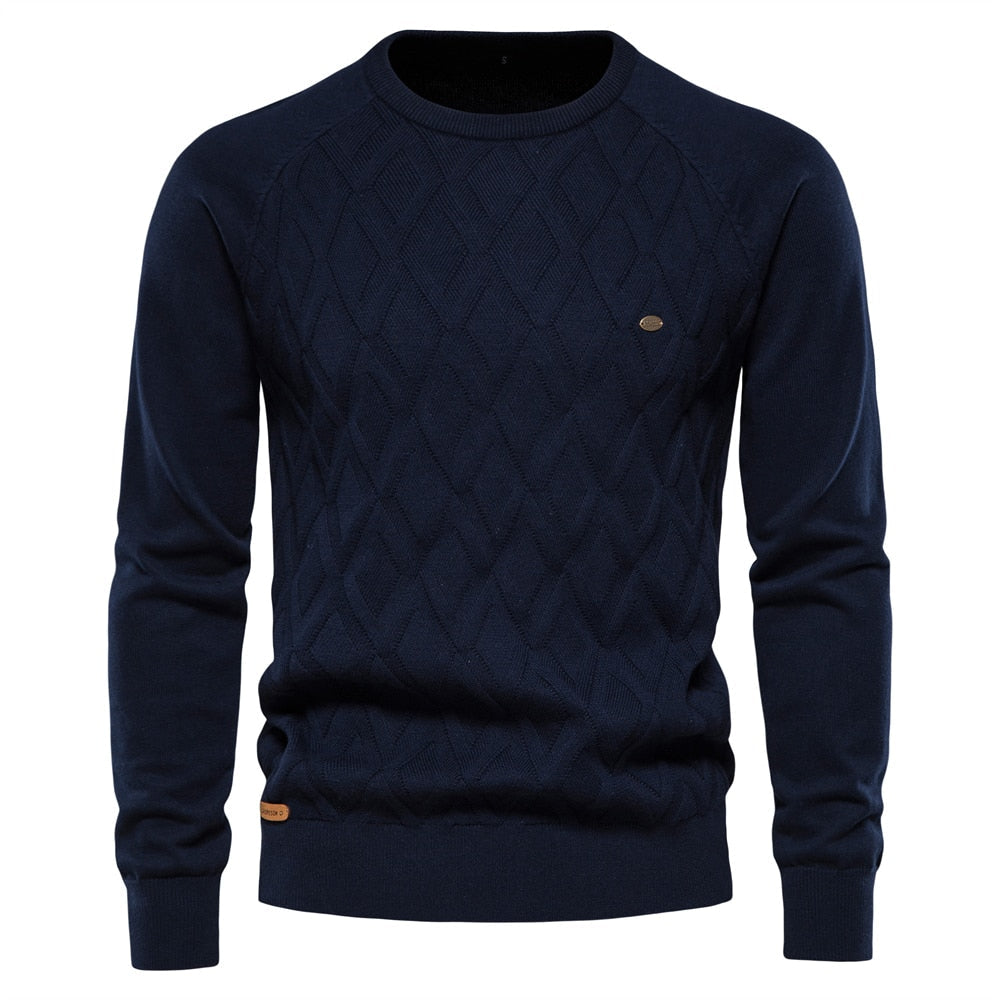 Men’s Crew Neck Knit Jumper – Spring/Summer Pullover