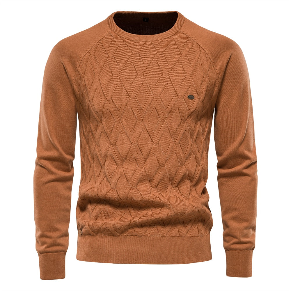 Men’s Crew Neck Knit Jumper – Spring/Summer Pullover