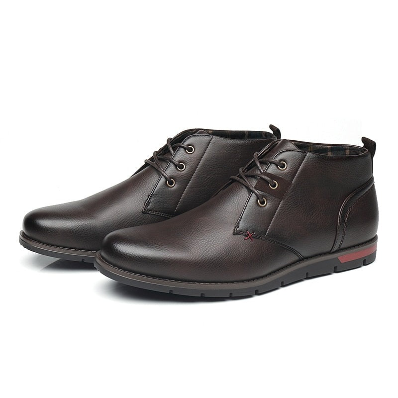 Men’s Everyday Ankle Boots – Casual Lace-Up Desert Style