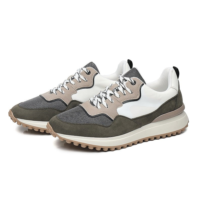 Men’s Fabric Jogging Sneakers – Casual Runners