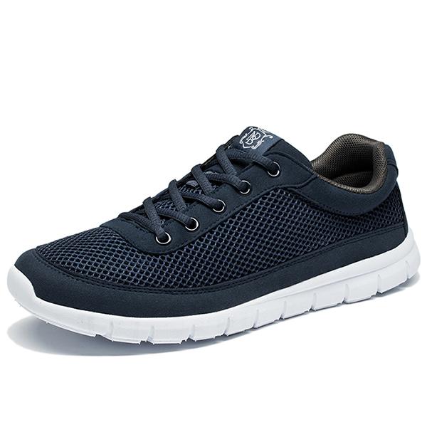 West Louis™ Comfortable Lace-Up Walking  Shoes Dark Blue / 7 - West Louis