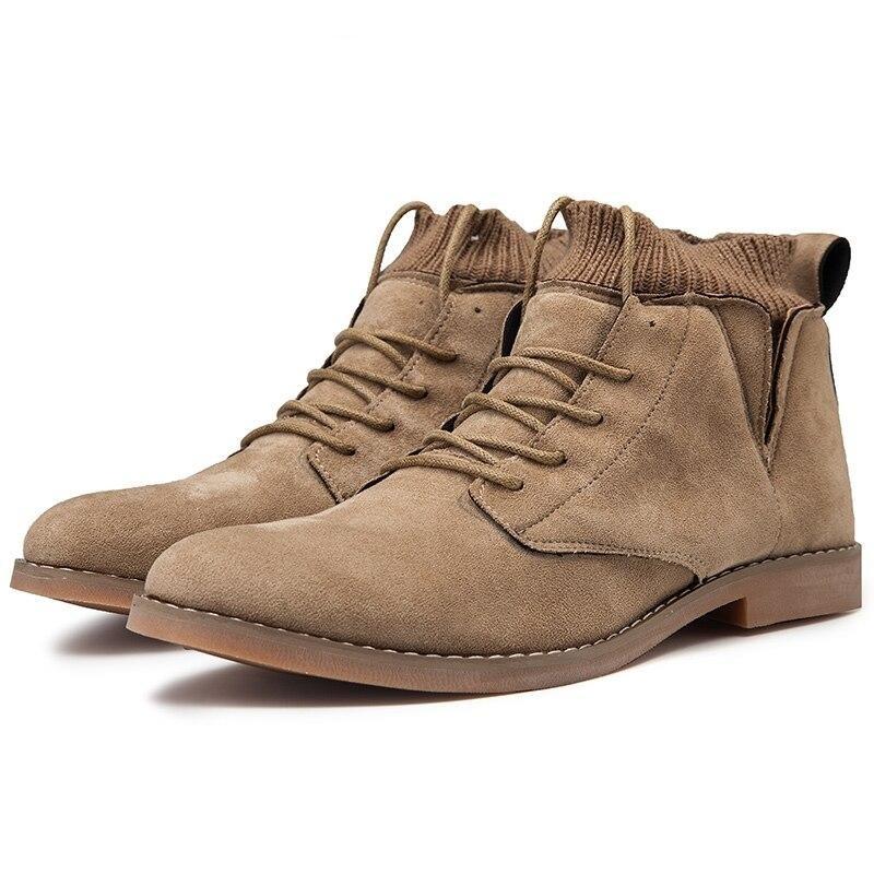 Men’s London-Style Tassel Zip High-Top Boots