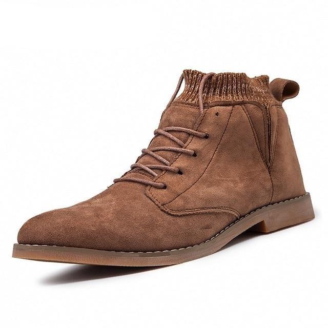 Men’s London-Style Tassel Zip High-Top Boots