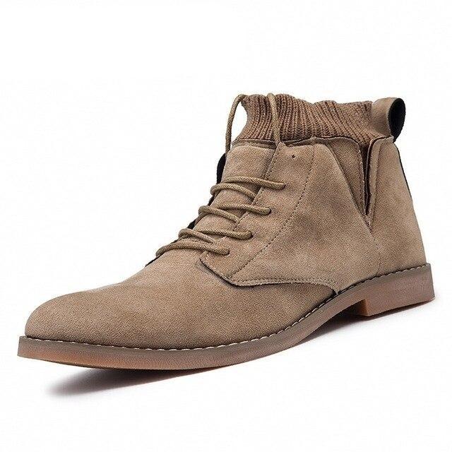 Men’s London-Style Tassel Zip High-Top Boots