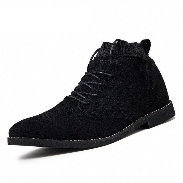 Men’s London-Style Tassel Zip High-Top Boots