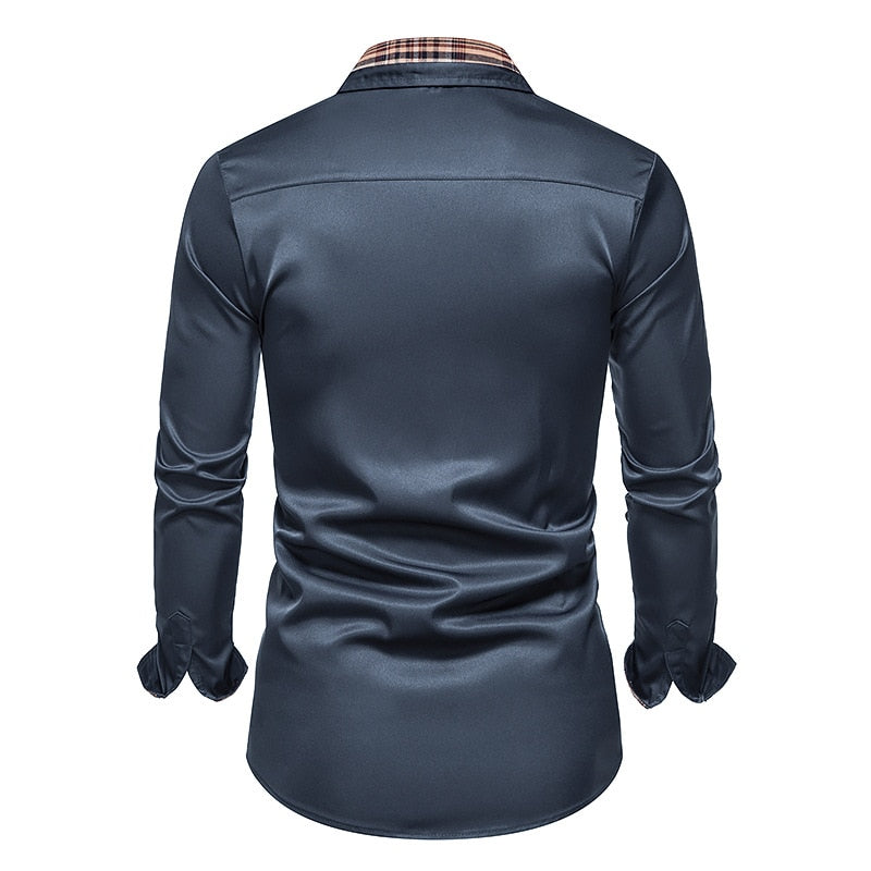 Men’s Long Sleeve Business Dress Shirt – Smart Office Style