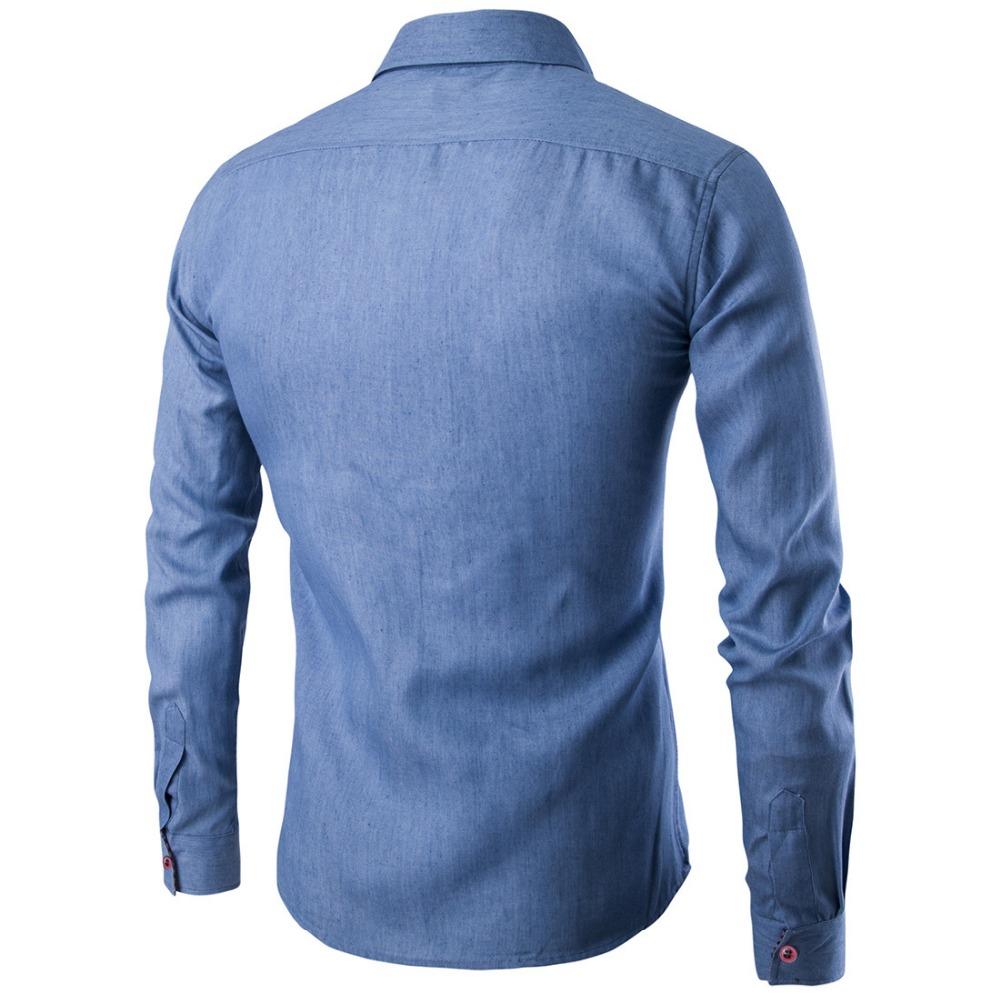Men’s Long Sleeve Cotton Business Shirt – Office Style