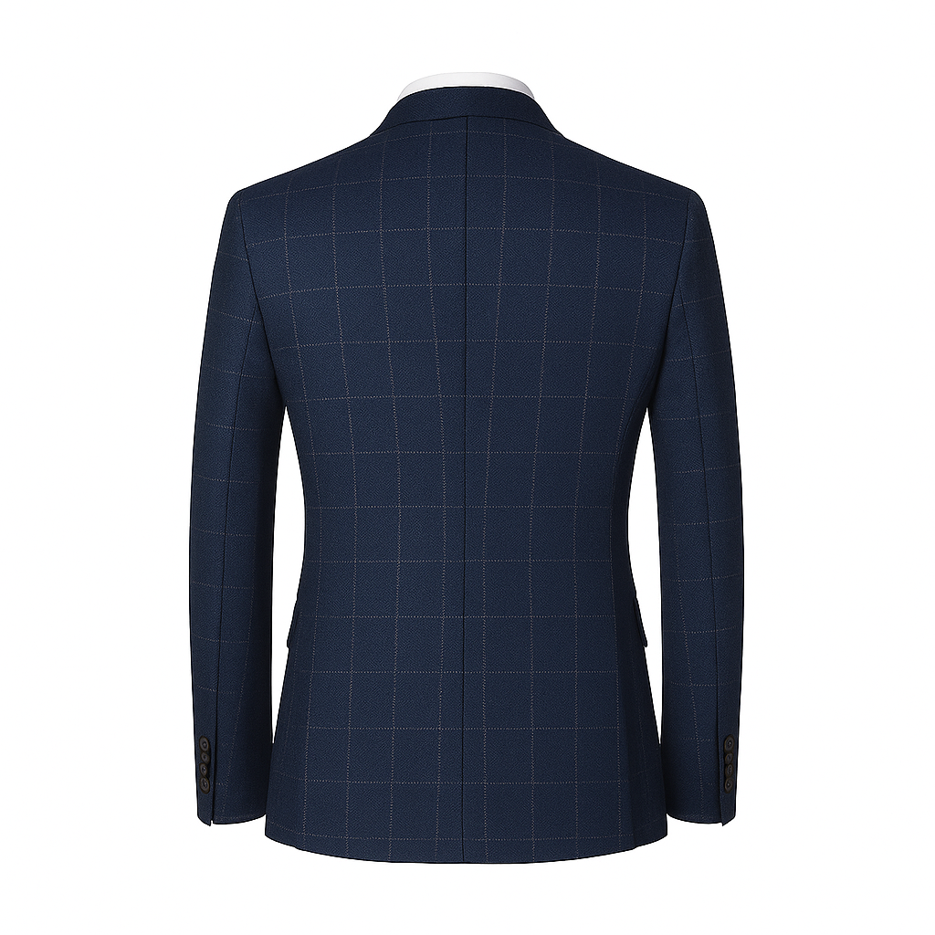 Men’s Plaid Business Blazer – Smart Summer Style