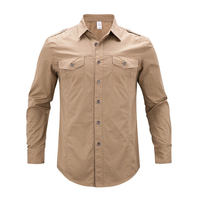 Men’s Polka Dot Long Sleeve Shirt – Smart Office and Casual
