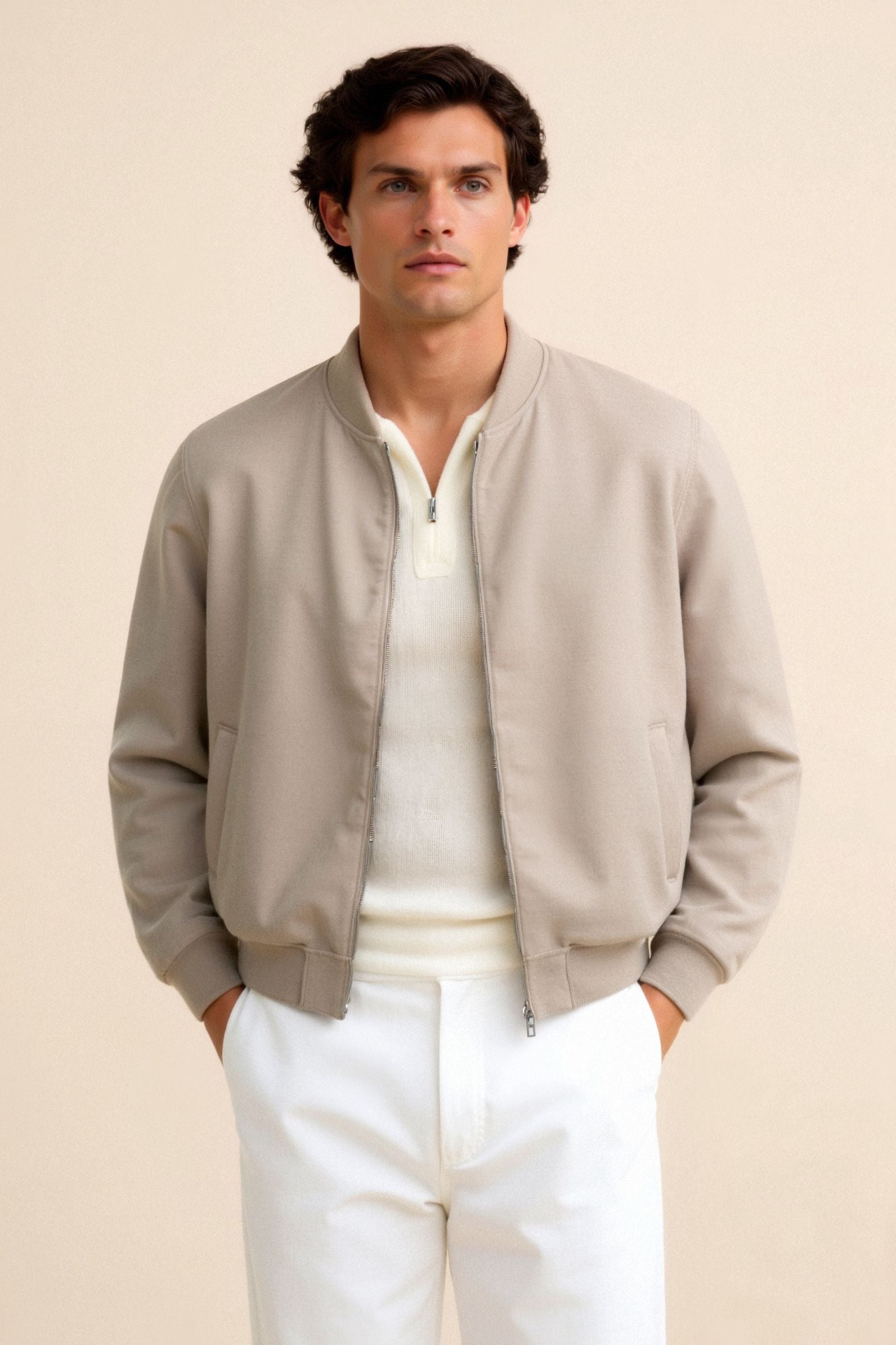 Slim Fit Bomber Jacket-Cole Clothing-Cole Clothing