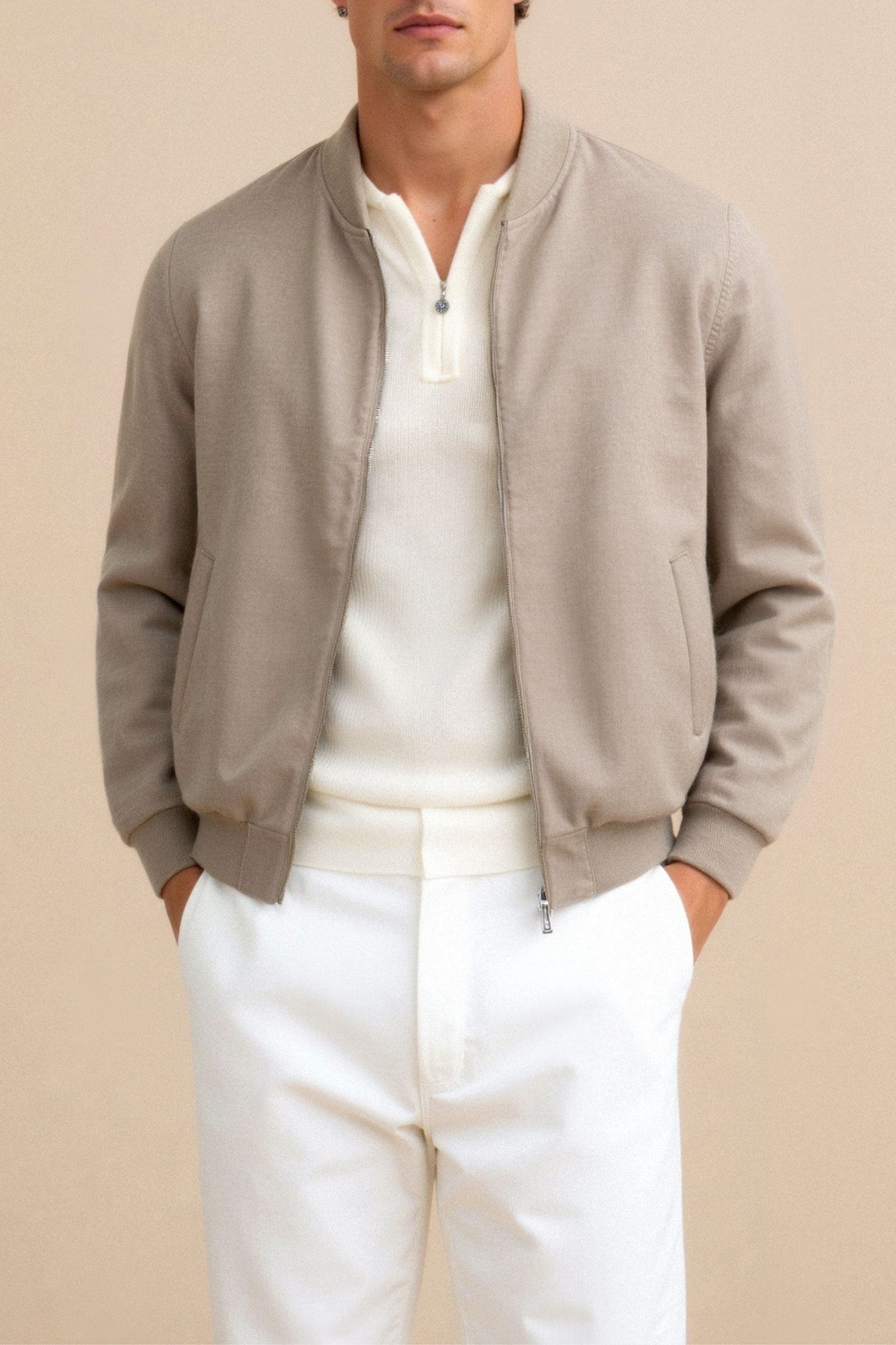 Slim Fit Bomber Jacket-Cole Clothing-Cole Clothing