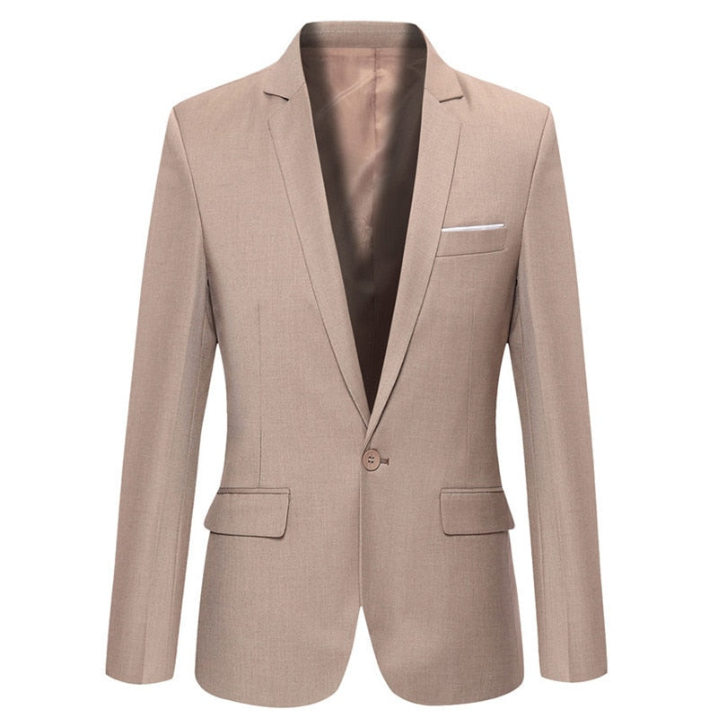 Men’s Smart Business Blazer – Slim Fit Office Jacket